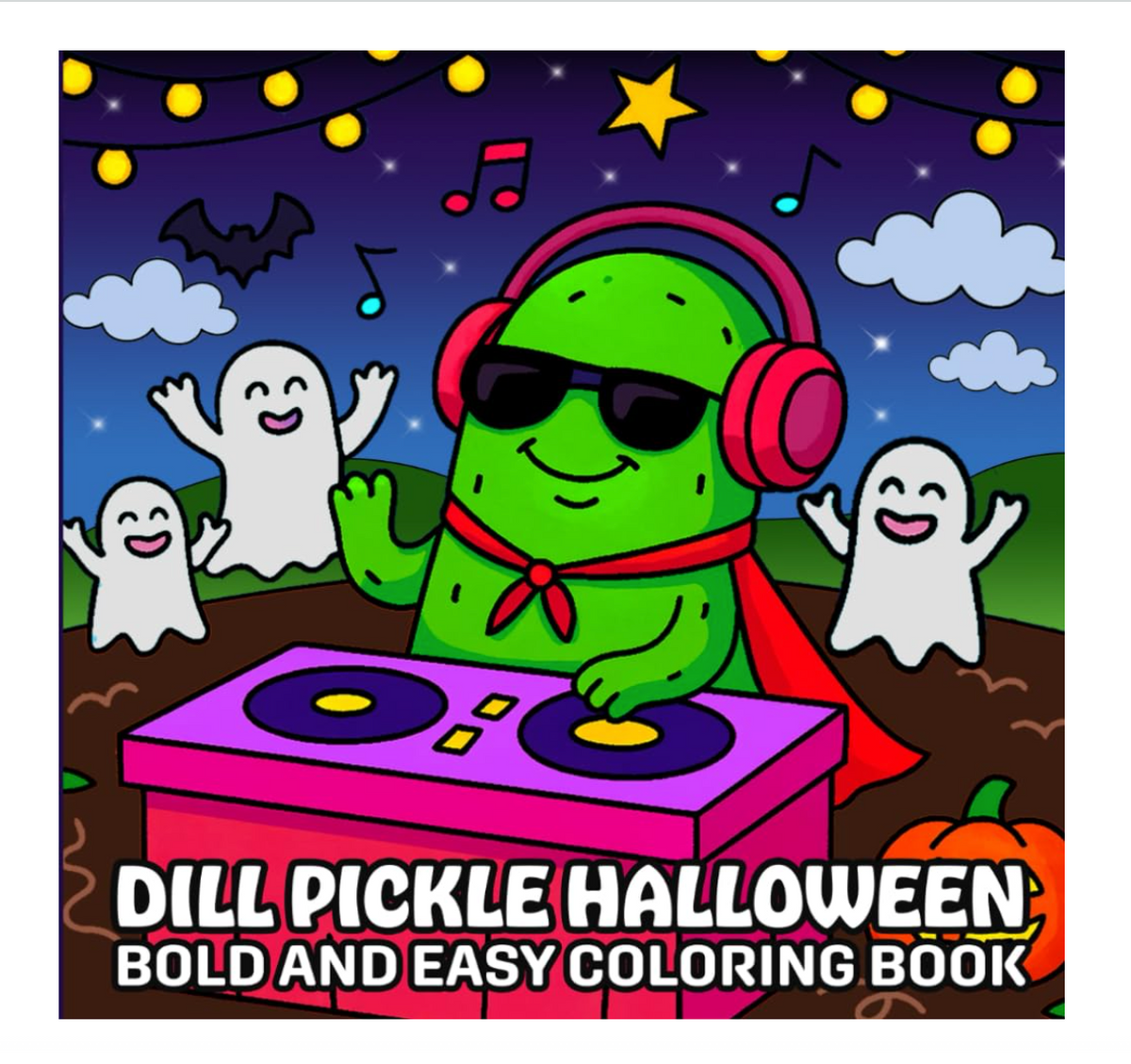 Dill Pickle Halloween Coloring Book