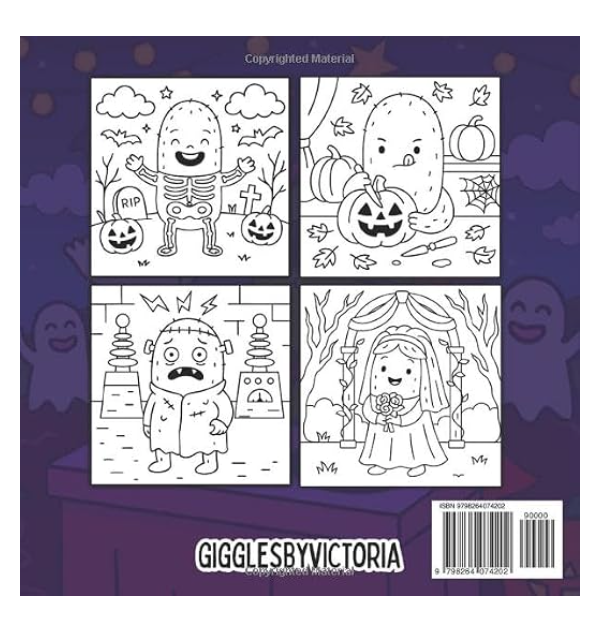 Dill Pickle Halloween Coloring Book