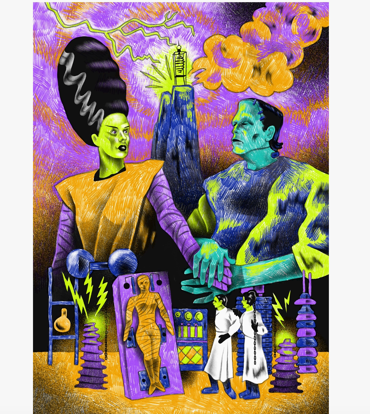 Classic Horror Movies Coloring Book