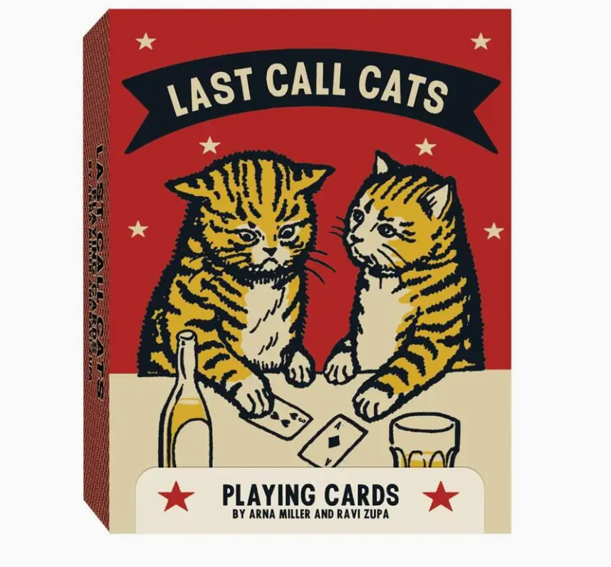 Last Call Cats Playing Cards