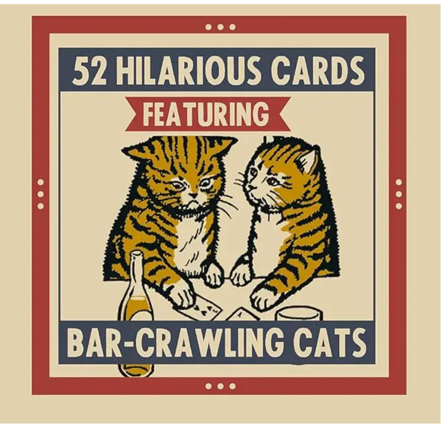 Last Call Cats Playing Cards