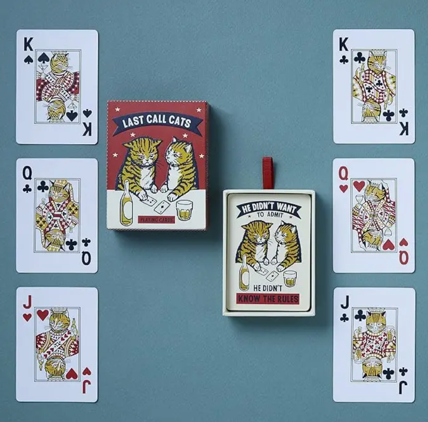 Last Call Cats Playing Cards