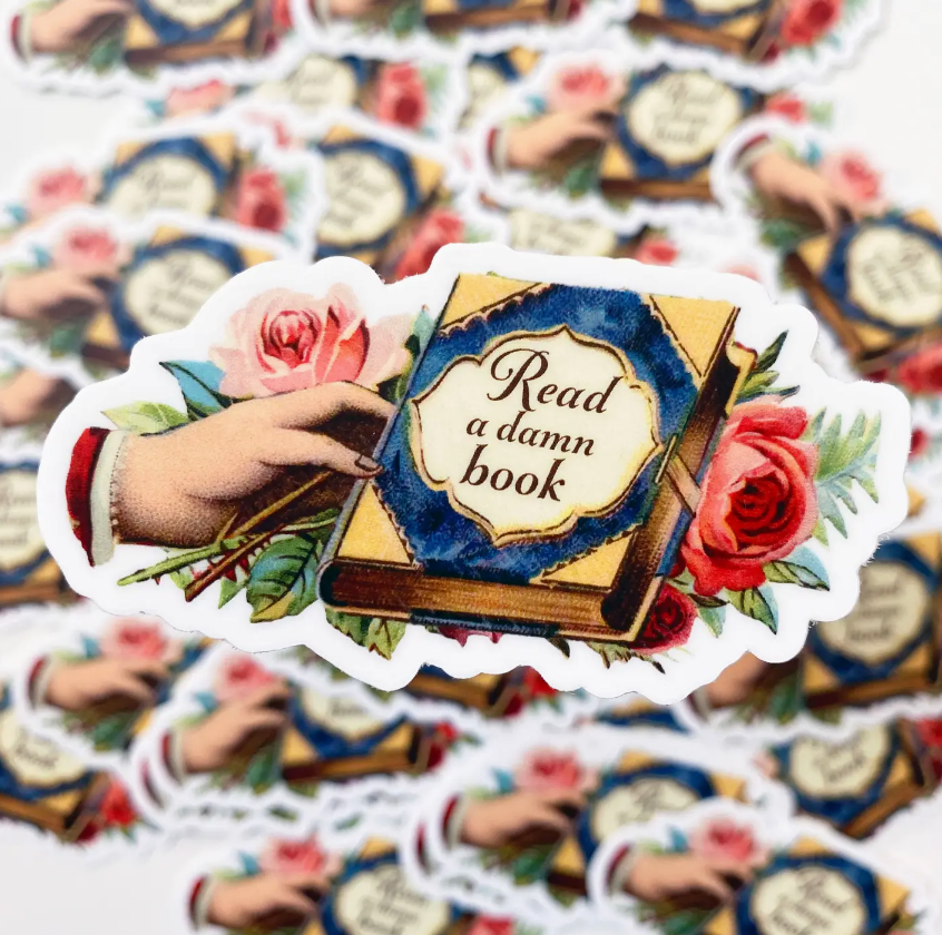 Read A Damn Book Sticker