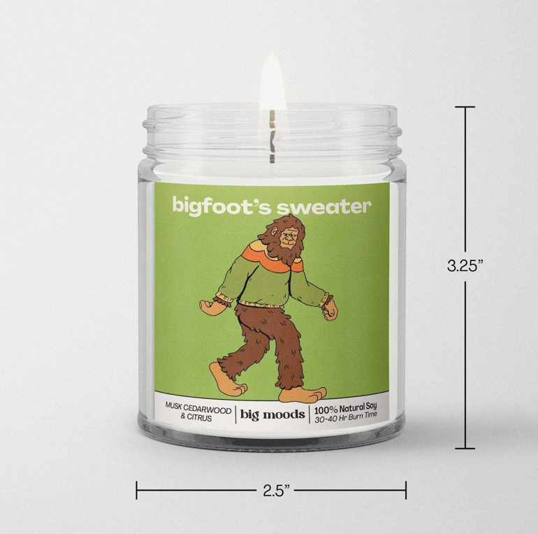 Bigfoots Sweater Candle