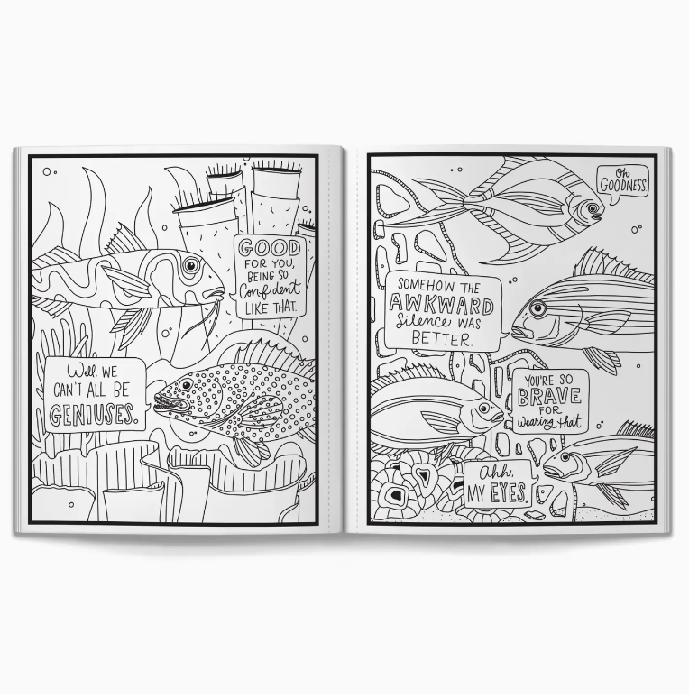 Judgy Fish Coloring Book