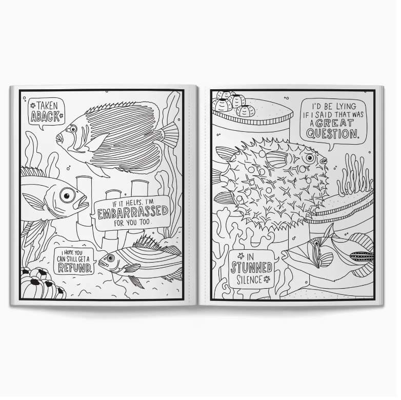 Judgy Fish Coloring Book
