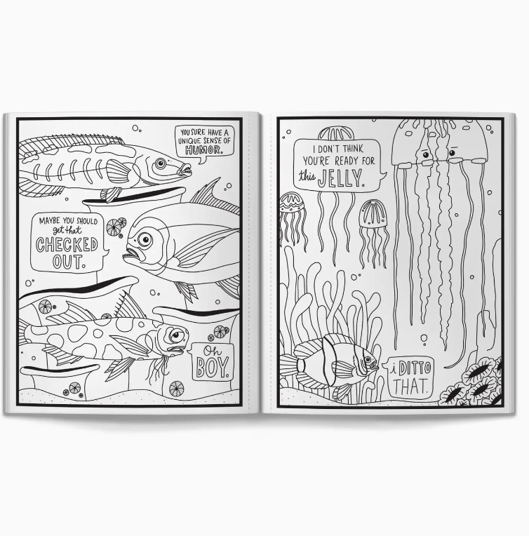 Judgy Fish Coloring Book