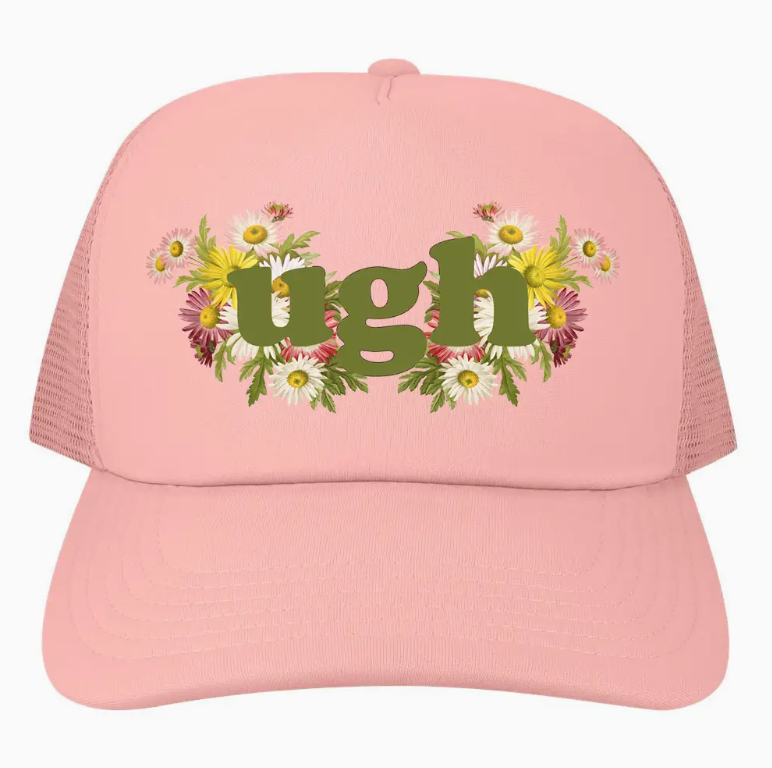 UGH Floral Mesh Trucker Hat
